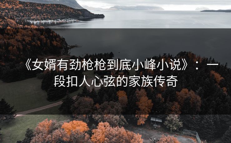 《女婿有劲枪枪到底小峰小说》：一段扣人心弦的家族传奇